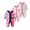 3 Pz / lotto Newbron Inverno Pagliaccetti Del Bambino Manica Lunga Set Cotone Bambino Junmpsuit Ragazze Ropa Bebe Neonato Vestiti Della Ragazza J190705