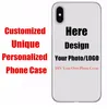 Custom Logo Case Personlig Anpassning Design Tryckt Case Coque för iPhone 11Promax XR max XR 6 6s 7 8 DIY Logo Photo Back Cover