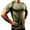 Mannen T-shirts Zomer Sport Running Top Tees Heren Kleding Korte Mouw Casual O Hals sneldrogend Fitness Tshirt Sportwear CY200515