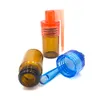 51mm36mm Bottiglia di vetro Snuff Snorter Dispenser Portatile Bullet Snorter Fiala di plastica Portapillole Contenitore con cucchiaio Multiplo Co4672533