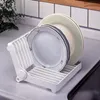 Kuchnia Składana płyta Dish Suszarka Rack Organizator Plastikowy uchwyt do przechowywania