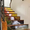 3D Waterfall Stair Stickers Waterproof Wallpaper Home Decorations 7.1 x 39.4 inch 6pcs