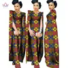 Dresses 2019 Autumn Africa Wax Print Rompers Jumpsuit Bazin African Style Clothing for Women Dashiki Cotton Fitness Jumpsuit WY102