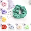 Scrunchy Hairband Soft Silk Women Hair Ties Colorful Hair Band Girls Ponytail Holder Scrunchies Hair Accessories 8 Color DW5168
