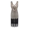 Parti Prom 2020 yeni tasarım Kadınlar 1920'ler Sineklik elbise Gatsby Vintage Artı boyutu Kükreyen 20s Kostüm Elbiseler Saçaklı