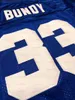 Al Bundy # 33 Polk High Maillot de Football Homme Marié Avec Enfants Cousu Bleu Blanc S-3XL Haute Qualité Livraison Gratuite