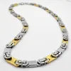 Sunnerlees Fashion Jewelry Rostfritt stål Necklace 8mm Geometric Byzantine Link Chain Silver Gold Color Men Women Gift SC132 N4586462