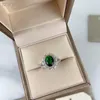 Ny Spot Emerald Ring Green 18Karat Gold Inlaid Emerald Zircon Inlaid Superior Green Zircon1845435