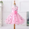 Robe Tutu d'été pour filles, vêtements pour enfants, à fleurs, pour événements de mariage, Costumes de fête d'anniversaire, vêtements pour enfants 8T