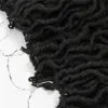 Boho Goddess Locs Synthetic Straight 1B BUG 12 inch Faux locs 18 Crochet braiding Hair Europe United States Black Woven Hair
