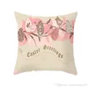 89 Style Easter Bunny Pillow Case Lett Rabbit Egg Print Cover 4545CM Sofa Dep Cushion Covers Happy Easter Home Decorati6734217