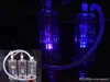 LED Recycler Dab Rig Bongs en verre Conduites d'eau 10mm Joint Water Bong 5 "pouces Mini brûleur à mazout en verre bong avec tuyau de brûleur à mazout en verre mâle de 10 mm