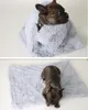 犬の毛布の犬のベッドマットソフトコーラルフリース足の足プリント暖かい寝台のベッドカバーマットのための小さい中犬の猫のための供給DHL