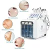 Stor pump! DHL-frakt 6In1 Aqua Hydra Facial Water Dermabrasion H2O2 Oxygen Spray RF Bio Lyft Spa Facial Skin Deep Clean Machine