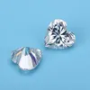 0.1CT - 4CT heart cut flawless D color sparkly handmade moissanite diamond pass the test each one equal to 0.5CT or more give a free GRA certificate paper work