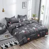 Geométrico inverno conjunto de cama flanela velo casa capa edredão conjunto 4 pçs roupas quentes pastoral caroset estrela roupa set258t