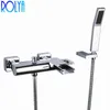 Rolya Robinet mitigeur cascade mural BathShower avec ensemble de douchette Chrome