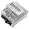 Freeshipping Digital LCD 50Hz 5 (80) A 3x230V / 400V Energiemeter 3-fasen 4-draads DIN-rail elektriciteitsvermogen Nauwkeurig