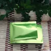 Glossy 10*15cm green 200pcs heat seal open top food packing bags mylar vacuum valve power package bag plastic gift packaging pouch