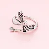 Exquisite Butterfly CZ Diamond Ring Luxe Designer 925 Sterling Zilver Originele Doos Set voor Pandora Mode Dames Trouwringen Gratis Shi
