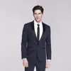 Yakışıklı Bir Düğme Groomsmen Tepe Yaka Damat Smokin Erkek Takım Elbise Düğün / Balo / Akşam Yemeği İyi Adam Blazer (Ceket + Pantolon + Kravat) B13