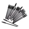 100 pcs Eyelash Eye Lash Black Disposable Mascara Wand Brush Spoolies Makeup New Nail Art Tool2502664