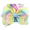 Jojo Siwa Bows Valentine039s Day Girls Bows avec logo en métal en forme de coeur épingle à cheveux Love Jojo Bow 8 pouces grand arc pour Dancing3549714