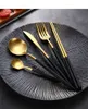 Portugal Western Set Set Titanium 304 Roestvrijstalen bestek Lepels Vorkmes Chopsticks Set Western Dinner Cutleries Gift