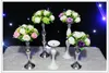 12inch 20inch 43Inch Höjd Metal Candle Holder Candle Stick Wedding Centerpiece Event Road Lead Flower Stativ Rack Vase Home Decoration