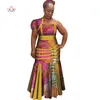 Neue Dashiki Frauen Lange Kleider mit Kopftuch Bazin Riche Afrikanische Patchwork Kleider für Frauen Afrikanischen Stil Kleidung WY4070