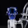 Colorful BIG Skull Style Herb Holder 14mm / 19mm Joint Glass Bowl Glass Slide Smoke Accessorio per Glass Bong Oil Rings Smoking Tool 057