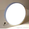 Plafoniera a LED moderna multicolore Super sottile 5 cm Lampade da soffitto in legno massello per soggiorno Camera da letto Cucina Dispositivo di illuminazione 276K
