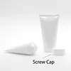 80ml 100ml 120ml 150ml 200ml White Plastic Cosmetic Tube Facial Cleanser Hand Cream Squeeze Hosepipe Bottle 50pcs Free Shipping