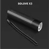 Original Xiaomi Youpin SOLOVE X3 USB Rechargeable Brightness EDC Flashlight 3000mAh Power Bank Mini LED Torch Bike Light 3014375C6