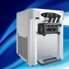 Gratis Verzending 25L LEIBIN Countertop RVS COMMERCIAL 110V 60HZ 220V 50HZ Elektrische 3 Smaak Zachte Ice Cream Maker Machine