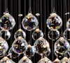 Lampadario moderno Lustre De Crystal Grandi apparecchi di illuminazione Cristal Progetti alberghieri Lampade per scale Ristorante Luci cottage LLFA