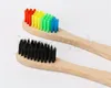 Brosse à dents en bambou pour adultes, brosse à dents en bois, poils souples, naturel, Eco Capitellum, Fiber de bambou, manche en bois, dc692