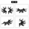 6D False Eyelashes Leeches Norek 25mm Stereo Messy Cross Eye Lashes Free Ship Factory bezpośrednio 10