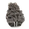 美観的な濡れたブラジルの処女の人間の髪の毛束ペルーの水波自然な巻き毛の伸縮