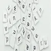 Ensemble de 100 mots anglais colorés, lettres de l'alphabet en bois, carreaux noirs, Scrabble, chiffres pour l'artisanat, Wood5951675