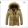 Col de fourrure à capuche hommes veste d'hiver 2019 nouvelle mode chaud laine doublure homme veste et manteau coupe-vent mâle Parkas casaco M-5XL