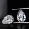 Lotusmaple 0,35ct - 6ct Color D Ice Crushed Pear Cut Moissanite Loose Stone Water Shape Diamond vardera lika med 0,5CT eller mer ge ett gratis motsvarande GRA -certifikat