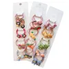 3/6/10Pcs/20Pcs/Set Cute Cartoon Animals Fruit Elastic baby girl hairclips Scrunchies Ponytail Holder Headbands for Kids Hair Accessories