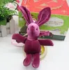 Bunny Plush Toys Easter Rabbit Dolls Animal Stuffed Bag Pendants Long Ears Key Chain Wedding Present Party Decoration Valentine's Gift C4582