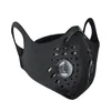 Máscara antipolvo para deportes al aire libre para montar máscara facial impermeable a prueba de polvo con válvula de respiración filtro incorporado 50 Uds