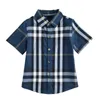 Automne chemises à carreaux enfant enfant garçons filles à manches longues boutons hauts chemise col rabattu Blouse décontracté enfants Shirts3572209