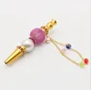 Hot Handmade Inlaid Jewelry Alloy Pearl Hookah Mouth Tips Shisha Chicha Filter Tip Hookah Mouthpiece Mouth Tips