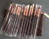 brand 12pcs set Eyeshadow Makeup Brushes with bag 2colors Make Up Brushes Set Professional Cosmetic Brush Eyeshadow Lip Brush drop9680799