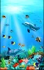 Custom 3D Exquisite Underwater World Fish Dolphins 3D Wallpaper Indoor Porch Background Wall Decoration Mural Wallpaper