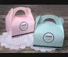 Tragbare Griff Bäckerei Kuchen Boxen Mousse Kekse Gebäck Verpackung Boxen Pinkk Blau Kostenloser Versand Großhandel